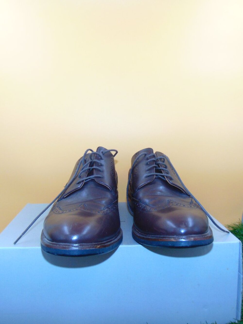 Cole Haan Cambridge Wingtip Oxfords Burgundy Leather Mens 11.5 M C20320